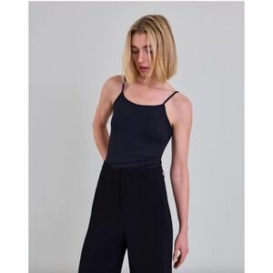 Anne Fontaine Paris Cintia Olive Green Spaghetti Strap Camisole Tank Top Size 40